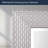 Faraaz Champagne Silver Honeycomb Textured Embossed Accent Mirror