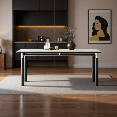 Modern Black Sintered Stone Table