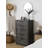 5 Piece Modern Farmhouse Bedroom Set, Gray Wood Queen Size Platform Bed with 5 Drawer Chest, 6 Drawer Dresser with Mirror, 2 Drawer Nightstand, Rustic Chevron Pattern Bedroom Furniture Set for Bedroom-1045012169