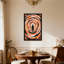 Motif abstrait en spirale avec centre silhouette-907370209-907370213-907370218