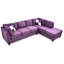 Canapé modulaire mauve avec ressorts ensachés - G637b rembourré de mousse pour la détente