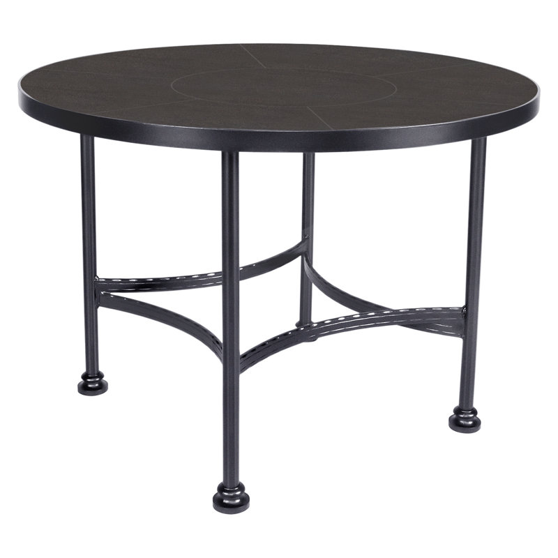 Classico Outdoor Round Dining Table, 42" W x 42" L x 29.75" H, Graphite, Urban Shift