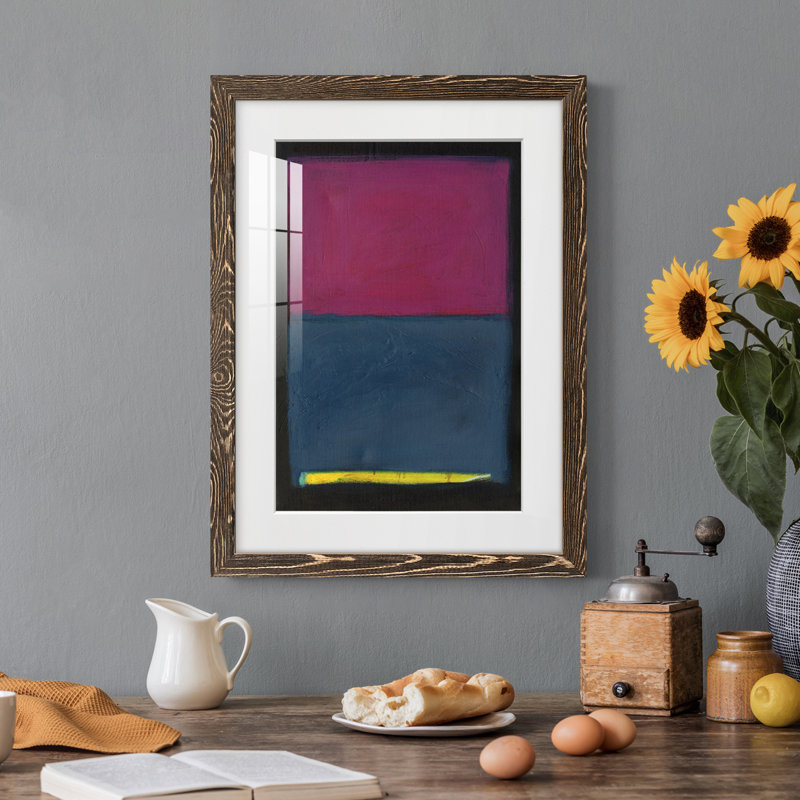 Contemplation II - Peinture encadrée, H 31,5 po x l 23,5 po x P 1 po, Cadre noyer