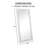 Chappell Beveled Full Length Huge Floor Mirror XL Mirror Large Standing Silver Floor Mirror-21187535