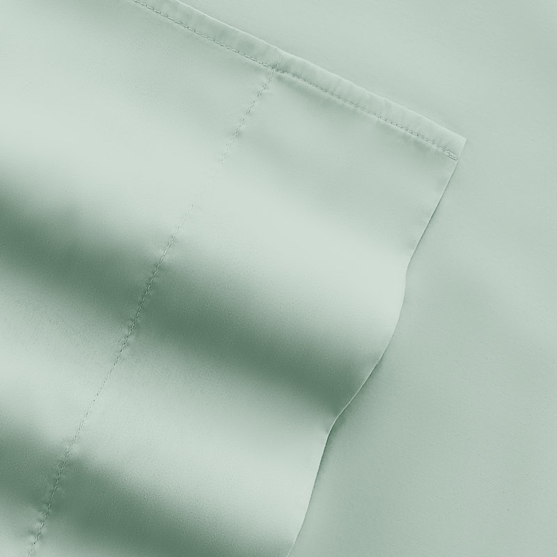 Sheet Set Solid Microfiber Ultra Soft Bedding, Mint, Full Sheet Set with 2 Pillowcases