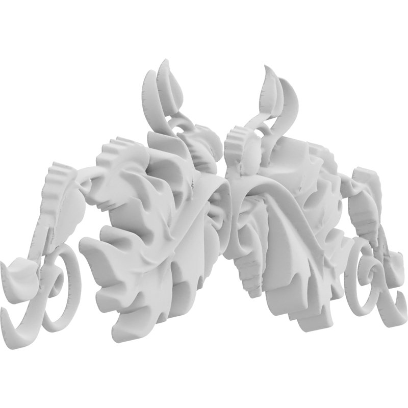 Rosette Lost Springs, H 4,5 po x l 9 po x P 0,75 po