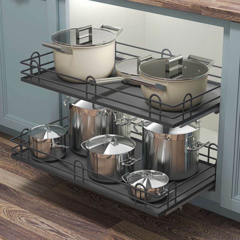 Tablette de panier d'armoire de cuisine, H 5,1 po x l 22,5 po x P 20 po
