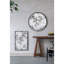 Miroir décoratif décoratif - cadre mural en métal, 31,5 x 0,7 x 31,5 po, noir, 15,8 lb, mur 31,5 x 0,7 x 31,5 po, 15,8 lb
