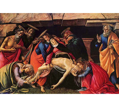 « passion of christ » par sandro botticelli, reproduction d’art