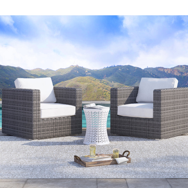 Sol 72 Outdoor™ Meltham Fully Assembled Patio Chair with Cushions & Reviews | Wayfair