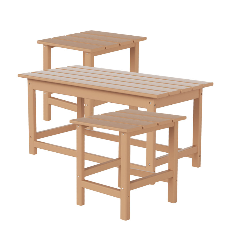 Table d'appoint et table basse Alger, Teck