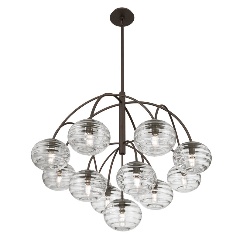 Lenora 34.25" 13-Light Chandelier, 13 Lights, 29" H x 34.25" W x 34.25" D
