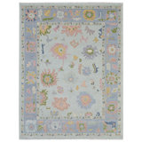 June Hand Knotted Wool Floral Area Rug