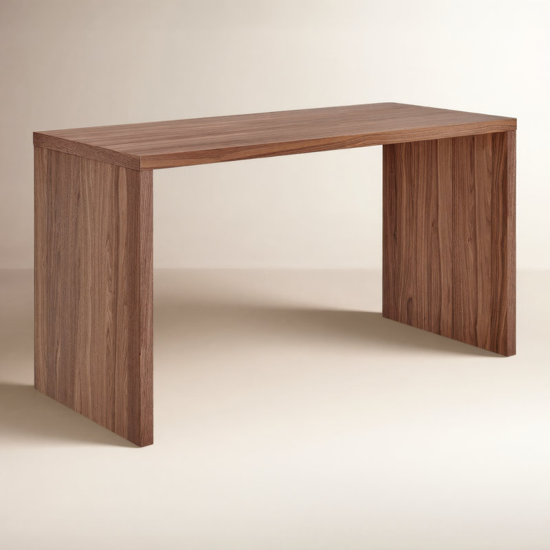 Carson 55.12'' W Manufactured Wood Writing Desk, Brown