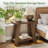 Solid Wood End Table With Storage-653028289