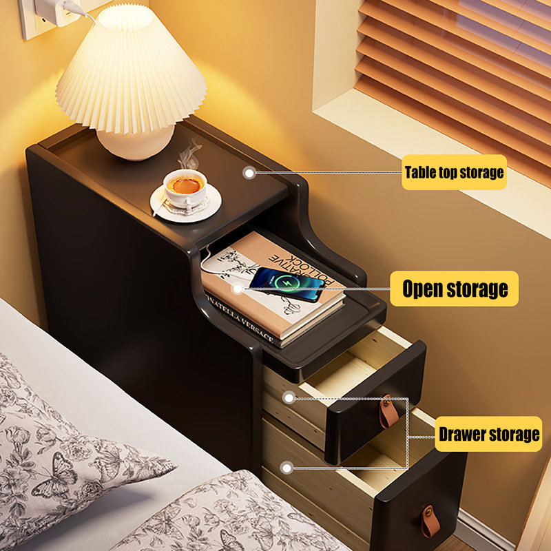 Unathi Nightstand with Drawers