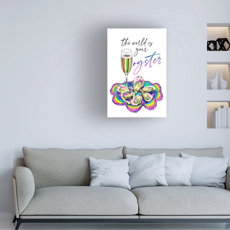 Art sur toile Jess Stempel The World Is Your Oyster, H 22 po x l 32 po