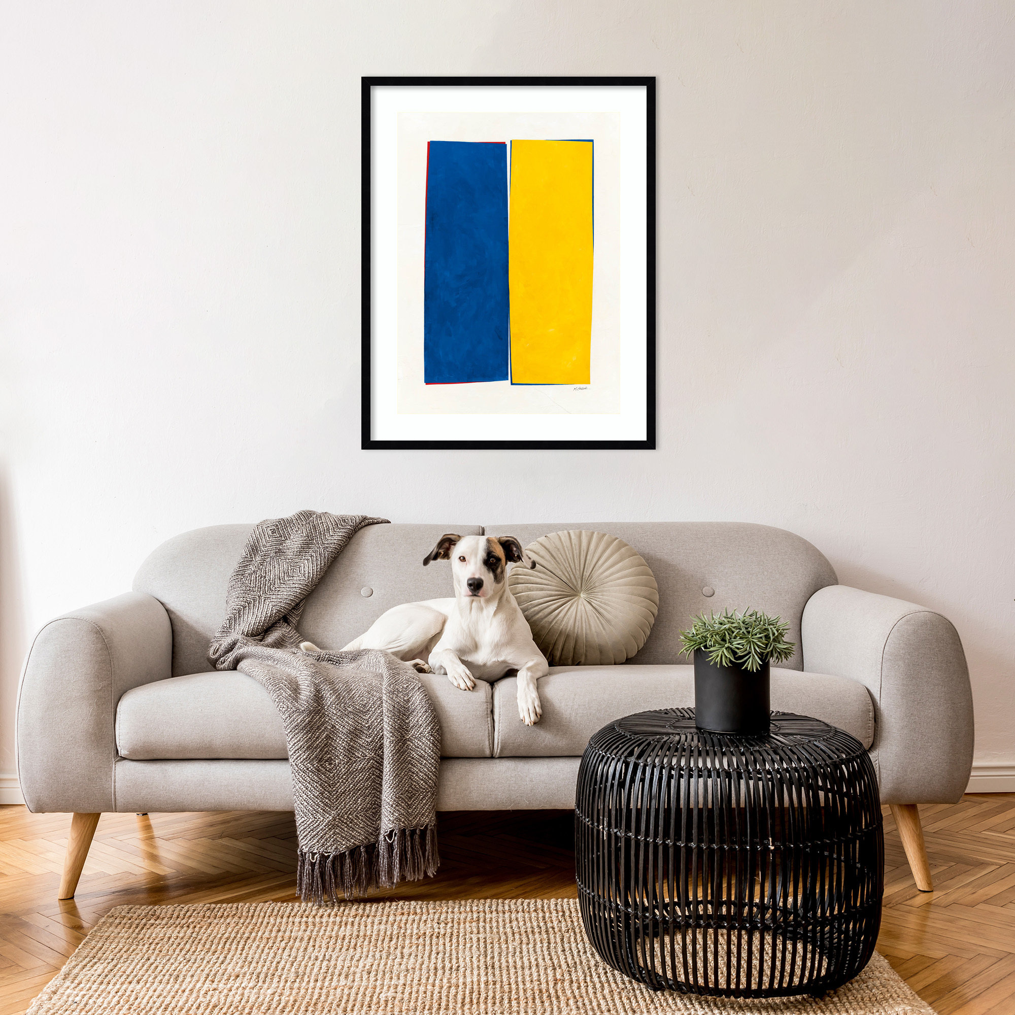 Monolithic I Wood Framed Wall Art Print, Black Framed, 33" H x 26" W