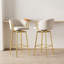 Ensemble de chaises de bar 30 po avec 2 chaises pivotantes de style moderne 360 °-859034900