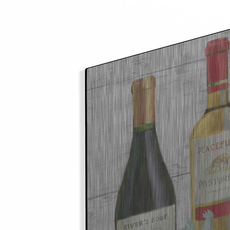 «Vintners Recess 4» par Emily Adams, art mural en métal, H 24 po x l 36 po