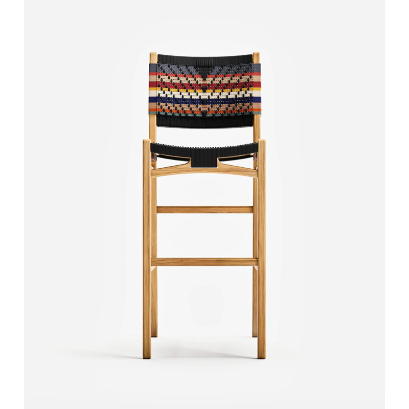 Chontales With Backrest Height, Natural San Geronimo, Bar Stool (30" Seat Height)