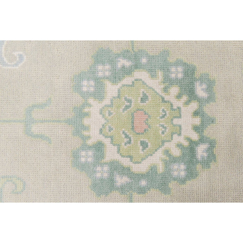 Mary Ellis Hand Knotted Wool Oriental Area Rug, Rectangle 2' x 3'
