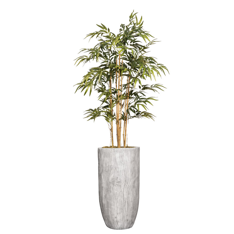 Pot à fleurs artificiel en bambou 70 po