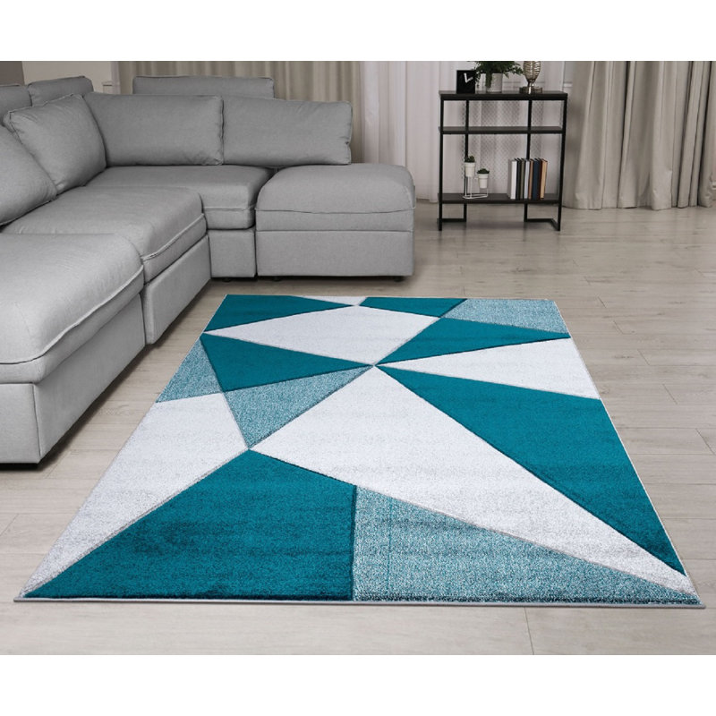 Geometric Area Rug, Rectangle 120 x 170cm