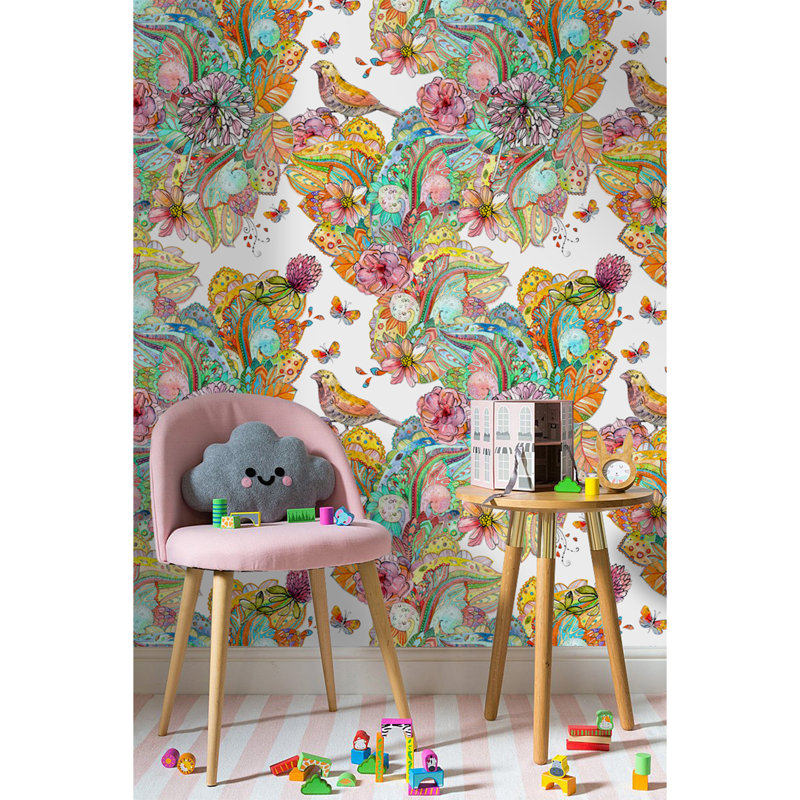 Carliegh 2.5m x 2.5m Matte Wallpaper Roll, 250 x 250cm