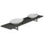 Carisa 1600mm Double Bathroom Vanity with Vessel Ceramic Basin-68371874-68371871