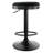 Corrigan Studio® 2 Piece Backless Adjustable Fabric Bar Stool In Black With Black Base