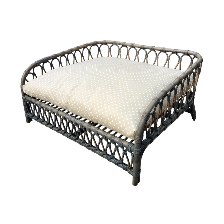 Tucker Murphy Pet™ Beneccio Rattan Bed Raised Wicker Small Animal