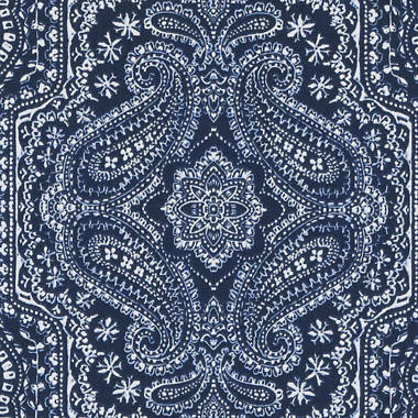 Schumacher Brown Bandana Designed by Usna Vintage Fabric By The Yard