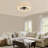 20" Dimmable Crystal Ceiling Fan With Led Light And Remote Control