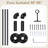 Minter Black Adjustable 1" Curtain Rod-1690572467