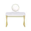 Bureau de meuble-lavabo avec miroir et plateau à bijoux Coleen