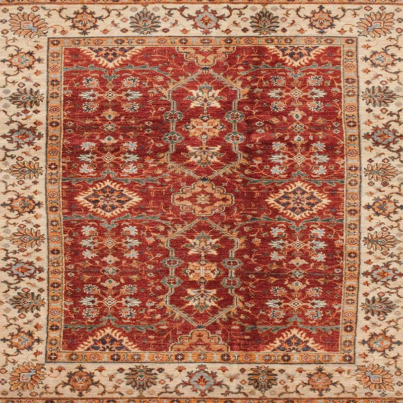Abstract Indoor Rug, Square 8'