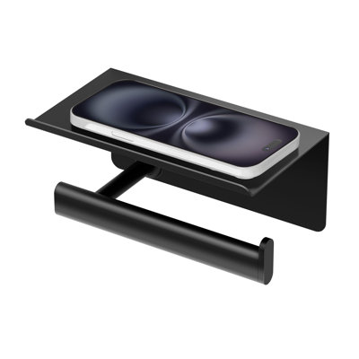 Elevate Toilet Paper Holder w/Mobile Shelf