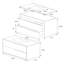 Kora 39.76" Wall Mounted Single Bathroom Vanity with Top-2106190437