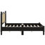 Ensemble de base de lit en bois, 1 table de chevet rétro et 1 ensemble de coiffeuse avec tabouret-247550658-247550670