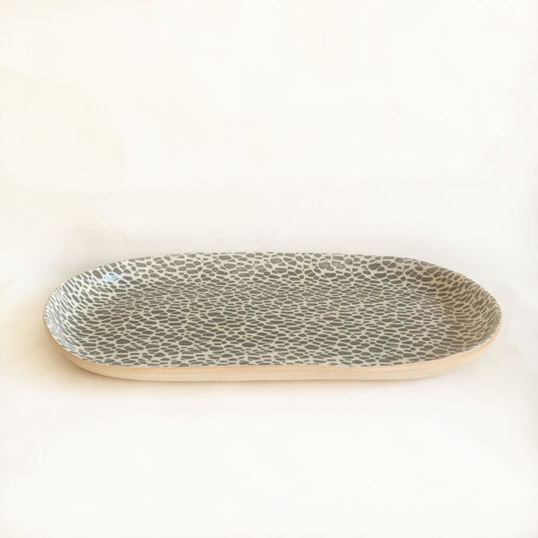 Charcoal Lg Fish Platter by Terrafirma Ceramics