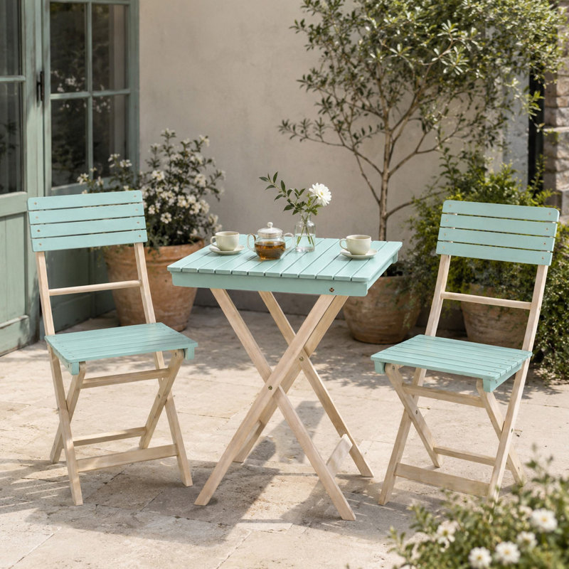 Bramble 2-Person Wood Patio Dining Set