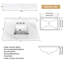 Comptoir de meuble-lavabo à quartz blanc de 37 pouces avec lavabo central encastré simple, 4 dosserets, 3 trous de robinet, peu d'entretien et élégant pour salle de bain-106157472