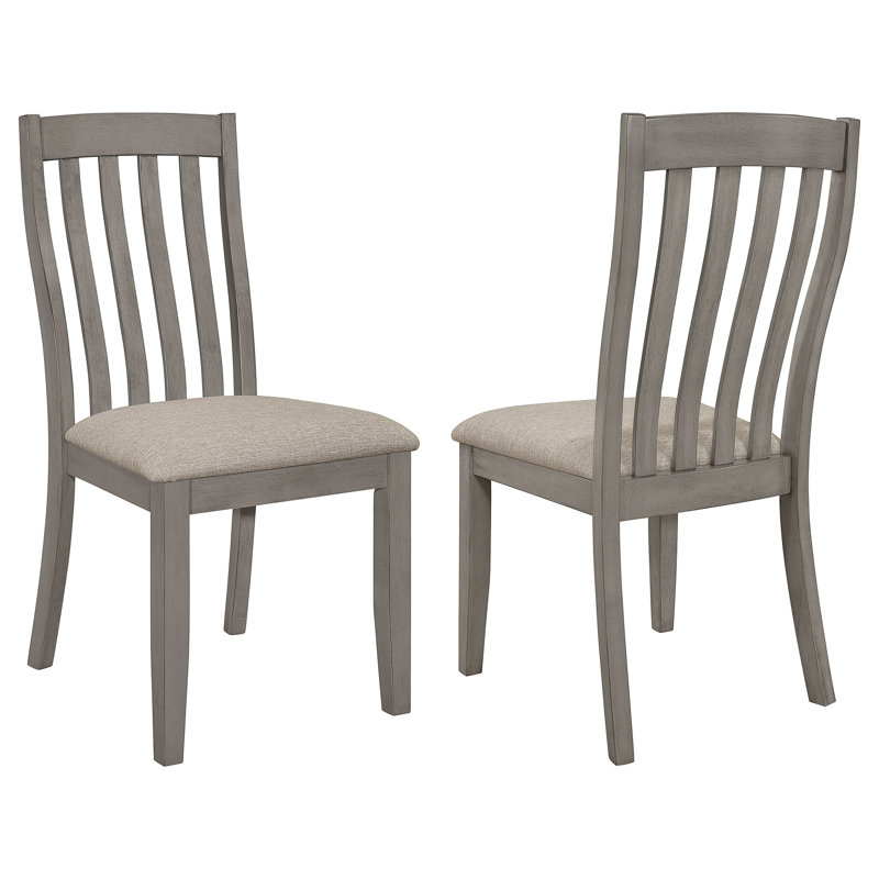 Ambo Wood Dining Side Chair Coastal Grey, Gray