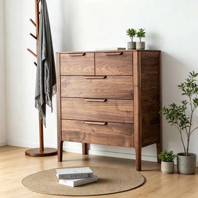 Modern minimalist five-drawer storage cabinet