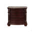 Table de chevet 3 tiroirs avec plateau en marbre 1pc