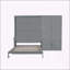 Grand lit escamotable mural avec placard-294381795