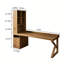 Bureau pratique en bois massif de pin brun-2050903551