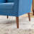 32.2" Wide Contemporary Upholstered Accent Chair With Solid Wood Frame-124928693