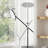 71'' LED Torchiere with Tray Table - Height Adjustable Floor Lamp, Dimmable Touch Control